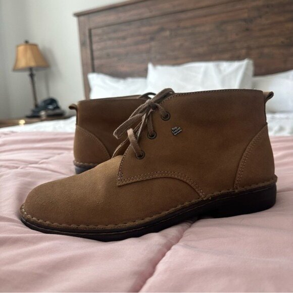 Finn Comfort Tan Nubuck Desert Boots Women’s 9 Granola Girl CabinCore Style - Picture 2 of 13